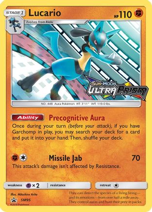 Lucario - SM95 (Prerelease) SM95/248 - [SM Promos] Holofoil