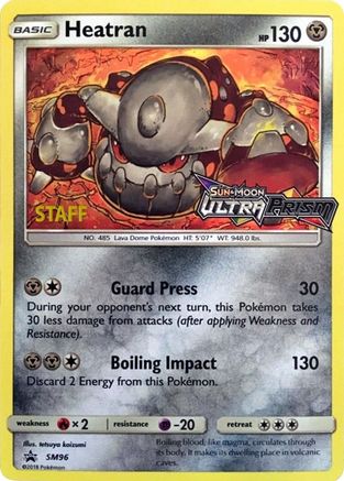 Heatran - SM96 (Prerelease) [Staff] SM96 - [SM Promos] Holofoil