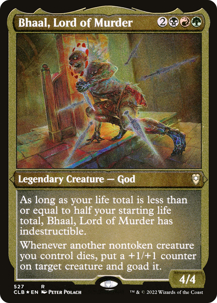Bhaal, Lord of Murder (CLB-527) - [Commander Legends: Battle for Baldur's Gate] Etched Foil