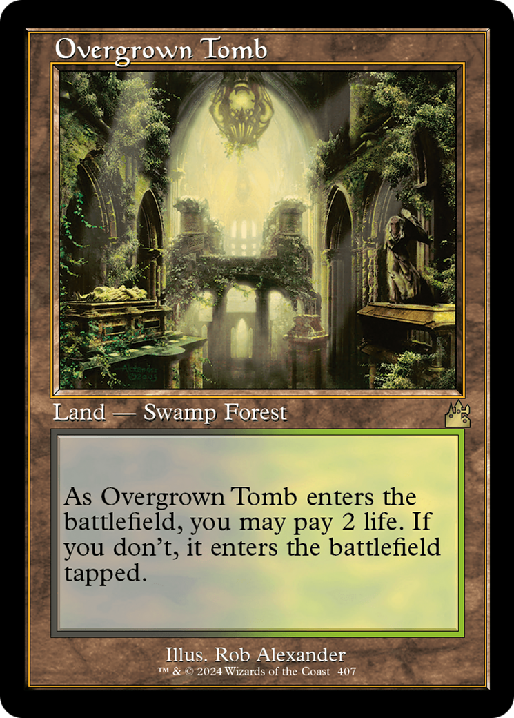 Overgrown Tomb (RVR-407) - [Ravnica Remastered] Foil