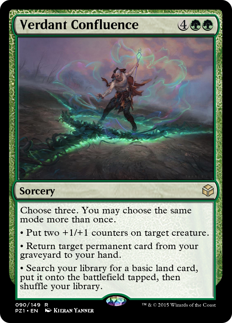 Verdant Confluence (PZ1-090) - [Legendary Cube Prize Pack] Foil