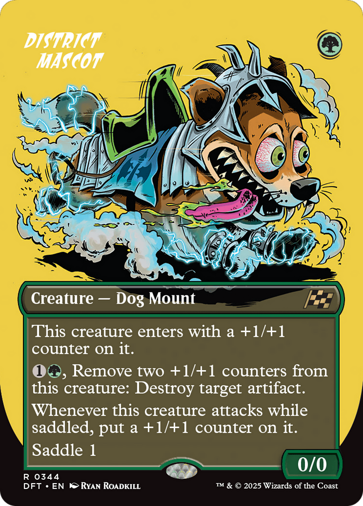 District Mascot (DFT-344) - [Aetherdrift] (Borderless) Foil