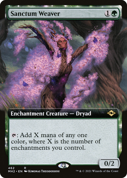 Sanctum Weaver (MH2-462) - [Modern Horizons 2]: (Extended Art, enchantment) Foil