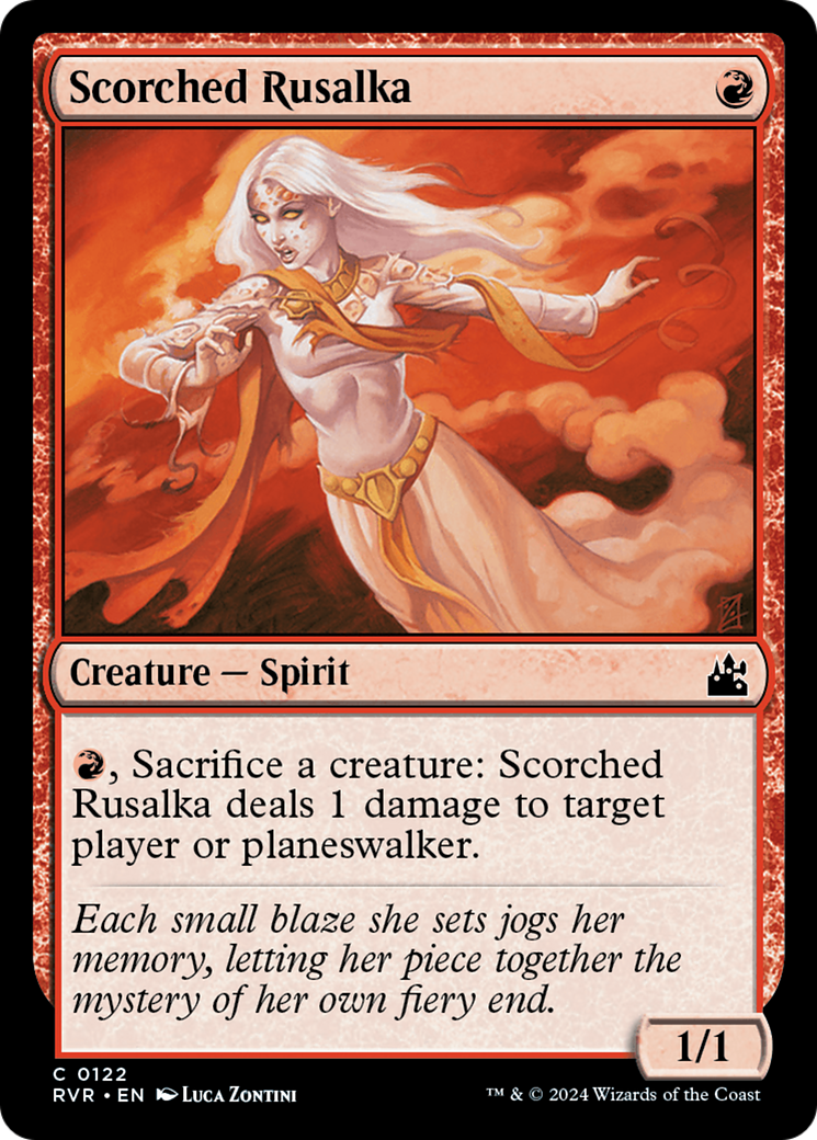 Scorched Rusalka (RVR-122) - [Ravnica Remastered] Foil