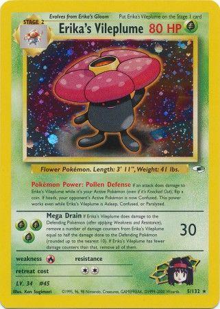 Erika's Vileplume 5/132 - [Gym Heroes] Unlimited Holofoil