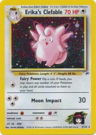 Erika's Clefable 3/132 - [Gym Heroes] Unlimited Holofoil