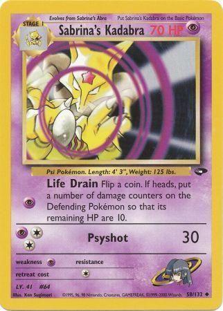 Sabrina's Kadabra 58/132 - [Gym Challenge] Unlimited