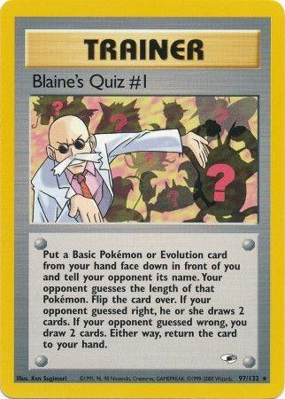 Blaine's Quiz #1 97/132 - [Gym Heroes] Unlimited
