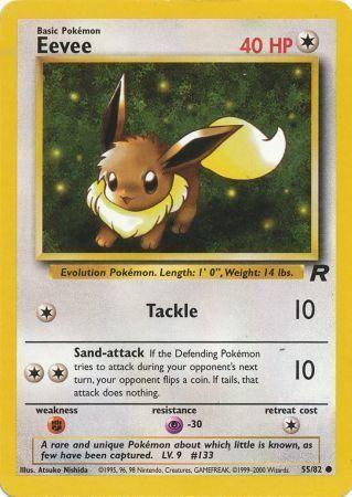 Eevee 55/82 - [Team Rocket] Unlimited
