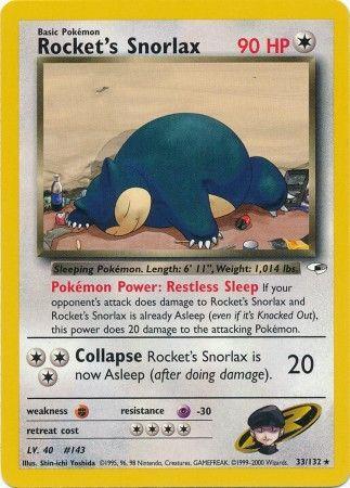 Rocket's Snorlax 33/132 - [Gym Heroes] Unlimited