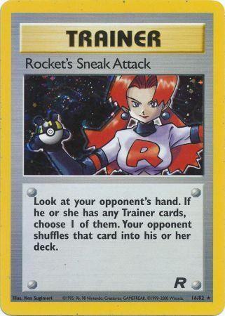 Rocket's Sneak Attack (16) 16/82 - [Team Rocket] Unlimited Holofoil
