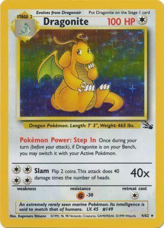 Dragonite (4) 4/62 - [Fossil] Unlimited Holofoil