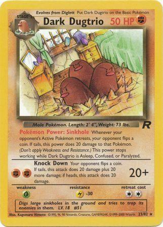 Dark Dugtrio (23) (23/82) [TR Team Rocket] Unlimited