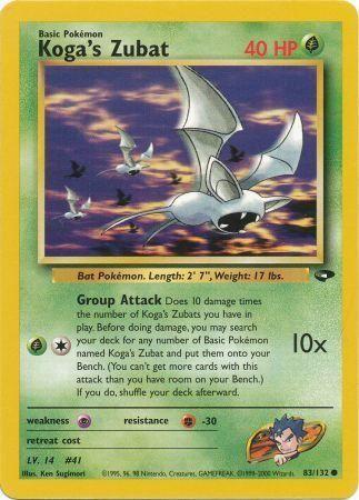 Koga's Zubat (83/132) [G2 Gym Challenge] Unlimited