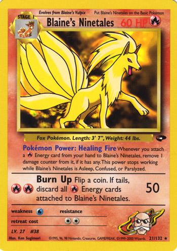 Blaine's Ninetales 21/132 - [Gym Challenge] Unlimited