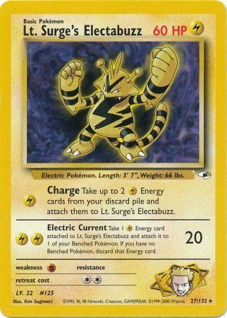 Lt. Surge's Electabuzz (27) 27/132 - [Gym Heroes] Unlimited