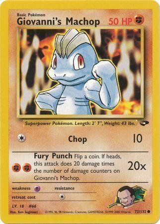 Giovanni's Machop 72/132 - [Gym Challenge] Unlimited