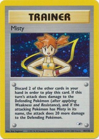 Misty (18) 18/132 - [Gym Heroes] Unlimited Holofoil