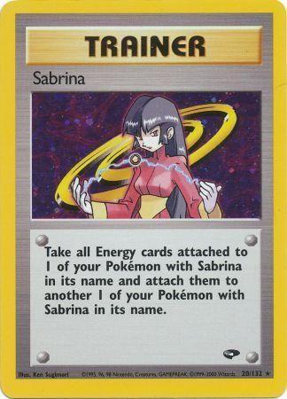 Sabrina (20) 20/132 - [Gym Challenge] Unlimited Holofoil