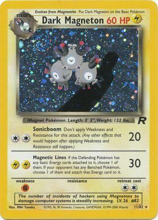 Dark Magneton (11) 11/82 - [Team Rocket] Unlimited Holofoil