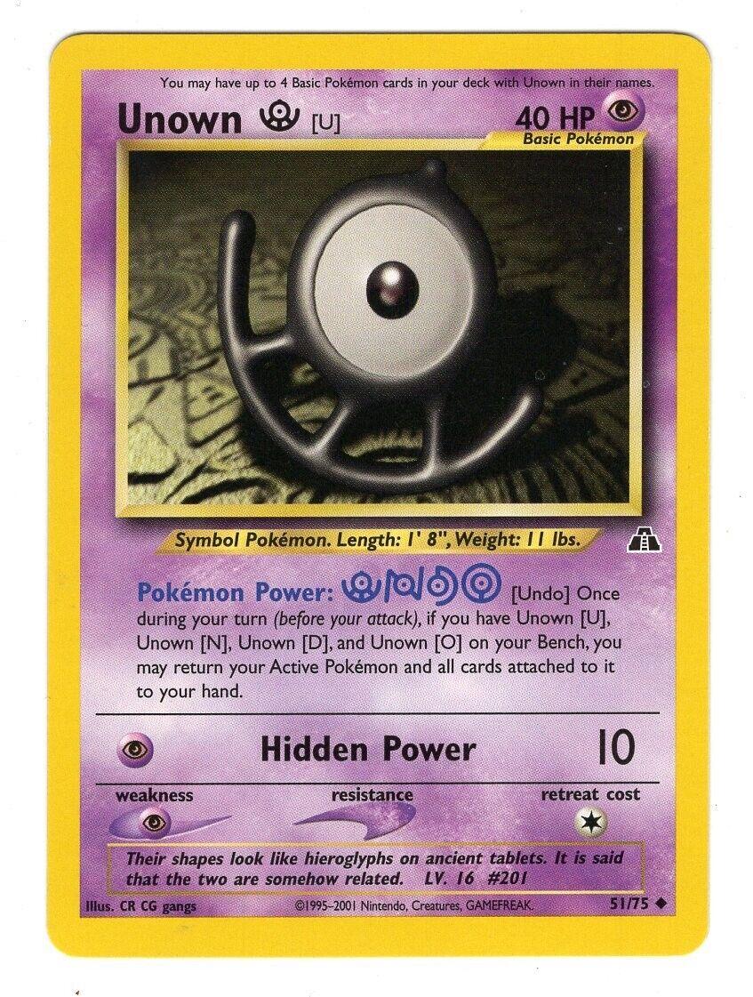 Unown [U] 51/75 - [Neo Discovery] Unlimited