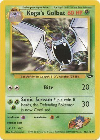 Koga's Golbat 46/132 - [Gym Challenge] Unlimited