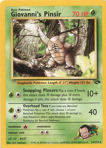 Giovanni's Pinsir 24/132 - [Gym Challenge] Unlimited