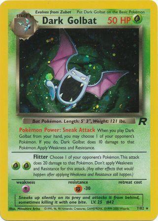 Dark Golbat (7) 7/82 - [Team Rocket] Unlimited Holofoil