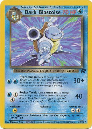 Dark Blastoise (20) 20/82 - [Team Rocket] Unlimited