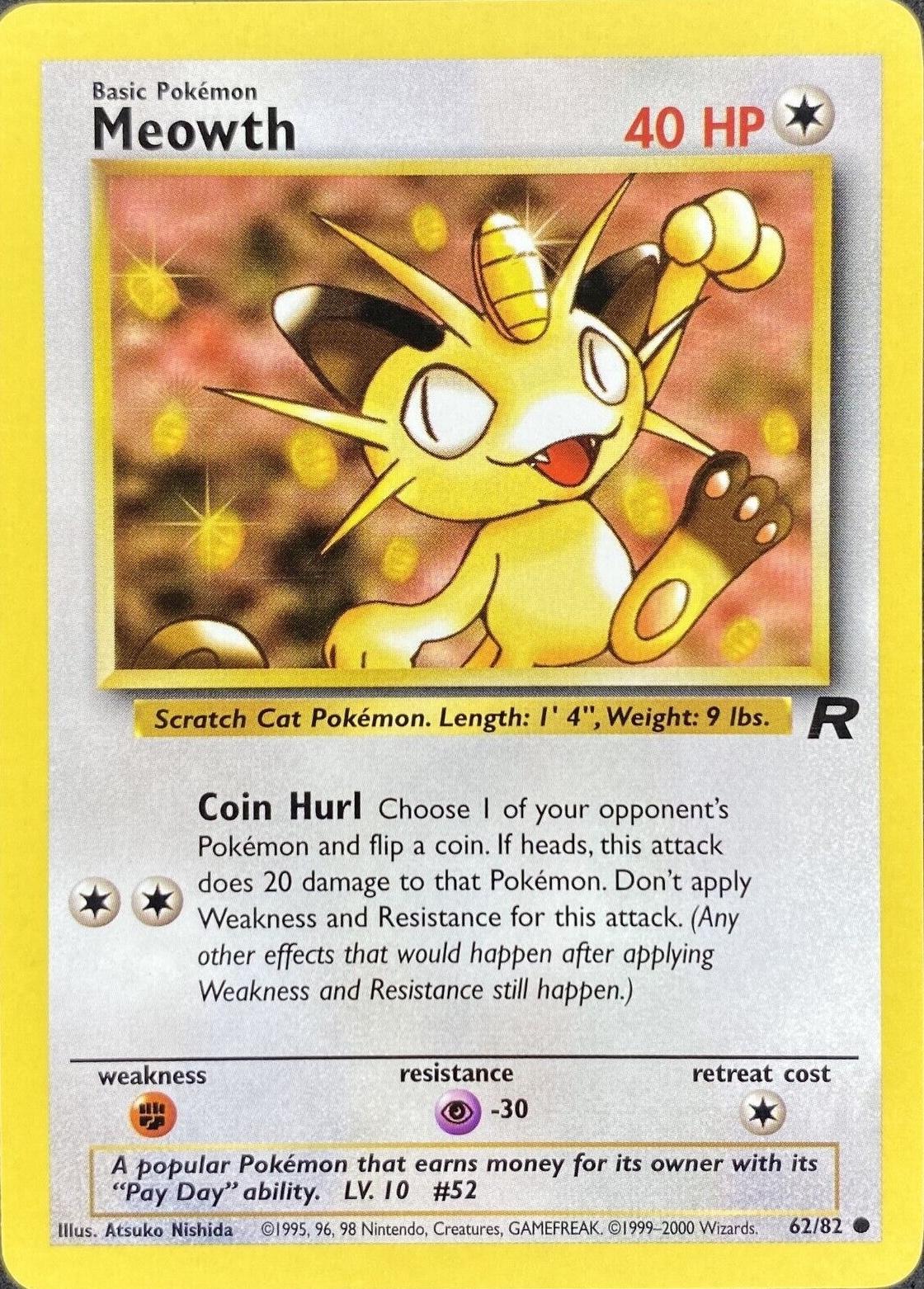 Meowth 62/82 - [Team Rocket] Unlimited