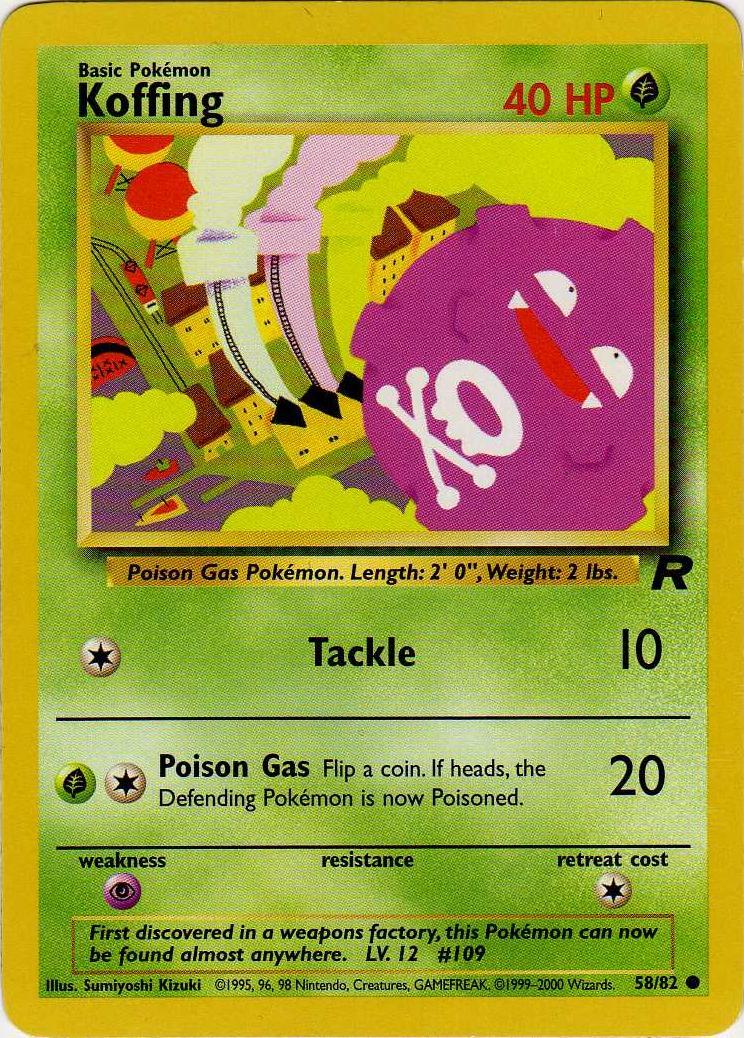 Koffing 58/82 - [Team Rocket] Unlimited