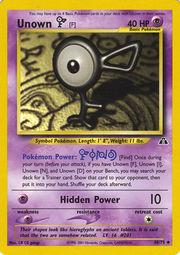 Unown [F] 48/75 - [Neo Discovery] Unlimited