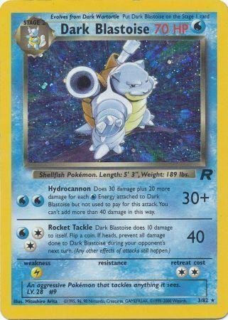 Dark Blastoise (3) 3/82 - [Team Rocket] Unlimited Holofoil