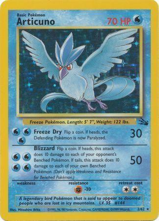 Articuno (2) 2/62 - [Fossil] Unlimited Holofoil