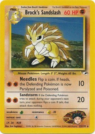 Brock's Sandslash 23/132 - [Gym Heroes] Unlimited