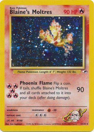 Blaine's Moltres 1/132 - [Gym Heroes] Unlimited Holofoil