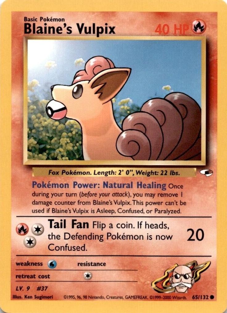 Blaine's Vulpix 65/132 - [Gym Heroes] Unlimited