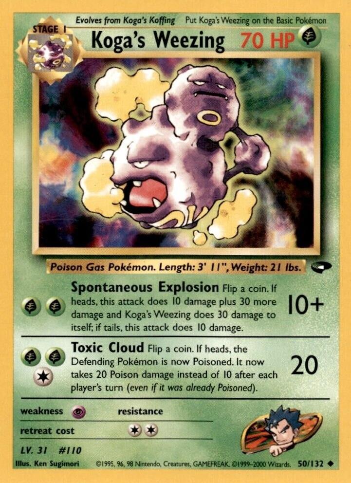 Koga's Weezing 50/132 - [Gym Challenge] Unlimited