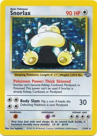 Snorlax (11) 11/64 - [Jungle] Unlimited Holofoil