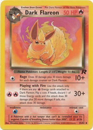 Dark Flareon 35/82 - [Team Rocket] Unlimited