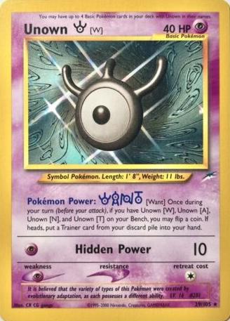 Unown [W] 29/105 - [Neo Destiny] Unlimited