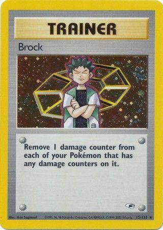 Brock (15) 15/132 - [Gym Heroes] Unlimited Holofoil