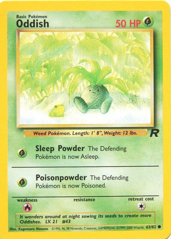 Oddish 63/82 - [Team Rocket] Unlimited