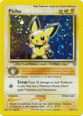 Pichu 12/111 - [Neo Genesis] Unlimited Holofoil