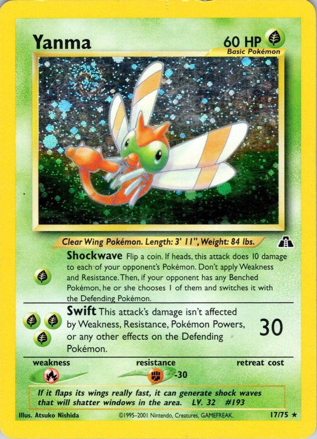 Yanma (17) 17/75 - [Neo Discovery] Unlimited Holofoil