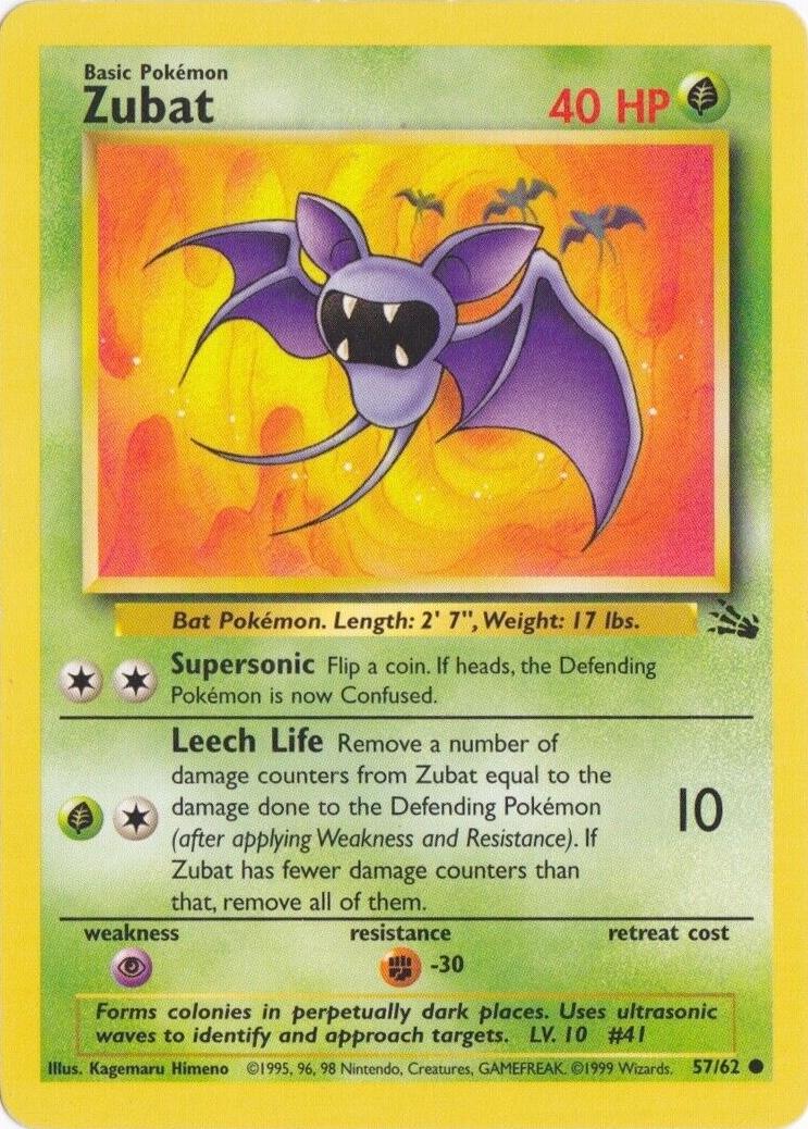 Zubat 57/62 - [Fossil] Unlimited