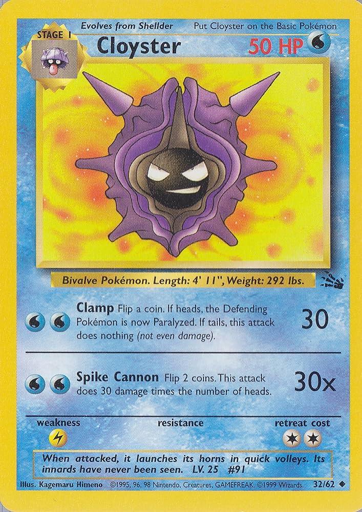 Cloyster 32/62 - [Fossil] Unlimited