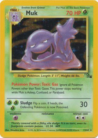 Muk (13) 13/62 - [Fossil] Unlimited Holofoil