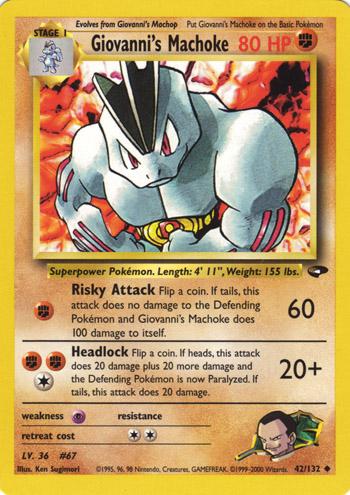 Giovanni's Machoke 42/132 - [Gym Challenge] Unlimited