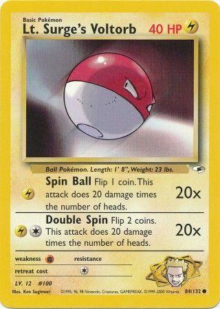 Lt. Surge's Voltorb 84/132 - [Gym Heroes] Unlimited